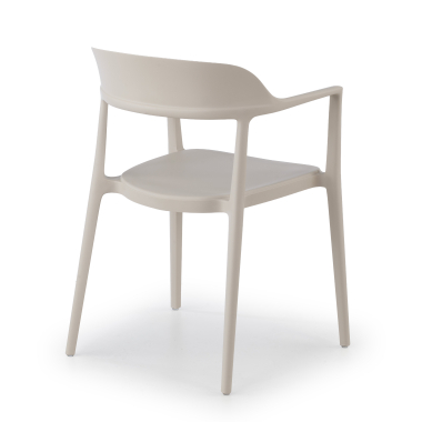 visitor chair beige riga plastic no armrests 9