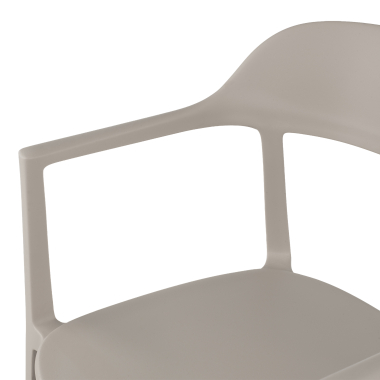 visitor chair beige riga plastic no armrests 7