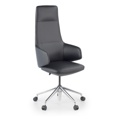 office chair black kassel natural skin fixed armrests 1