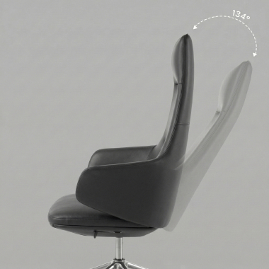 office chair black kassel natural skin fixed armrests 5