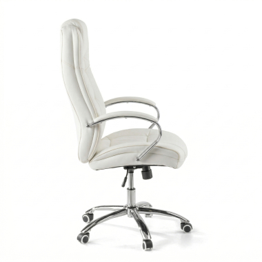 office chair white adana synthetic leather upholstered armrests 6