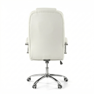 office chair white adana synthetic leather upholstered armrests 8