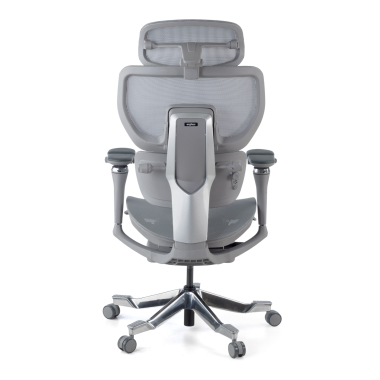 ergonomic chair gray erghos x4 pro mesh 6d adjustable armrests double lumbar support headrest extendable footrest 10