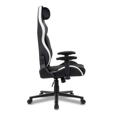 gaming chair white black vanguard synthetic leather movable armrests headrest cushion headrest 4