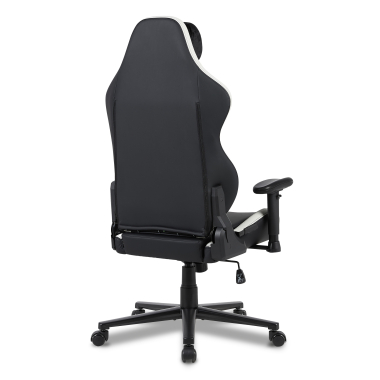 gaming chair white black vanguard synthetic leather movable armrests headrest cushion headrest 10