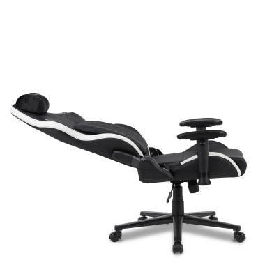 gaming chair white black vanguard synthetic leather movable armrests headrest cushion headrest 11