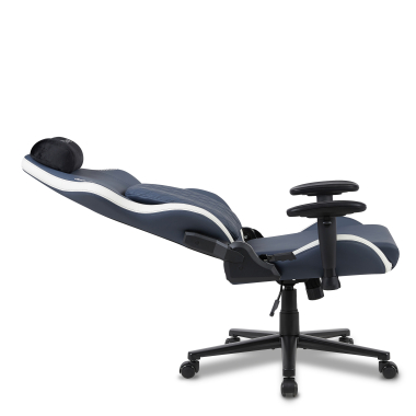 gaming chair white blue vanguard synthetic leather movable armrests headrest cushion headrest 5