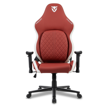 gaming chair white red vanguard synthetic leather movable armrests headrest cushion headrest 3
