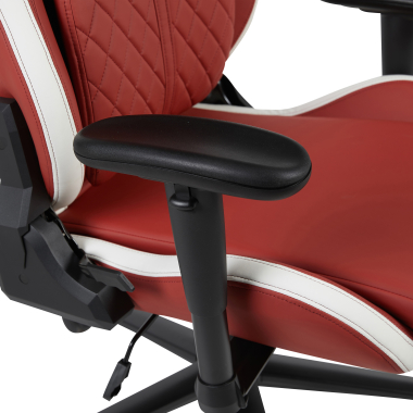 gaming chair white red vanguard synthetic leather movable armrests headrest cushion headrest 7