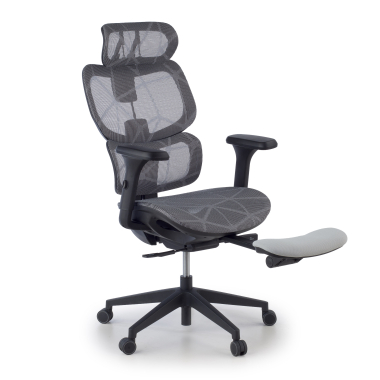 ergonomic chair gray every mesh 3d adjustable armrests headrest extendable footrest 6