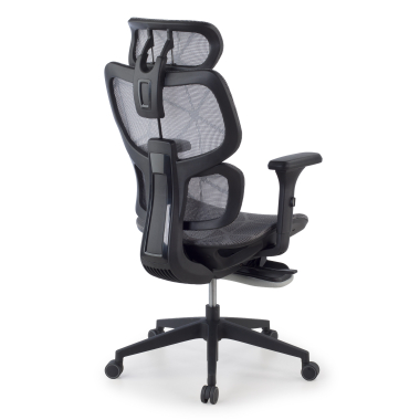 ergonomic chair gray every mesh 3d adjustable armrests headrest extendable footrest 12