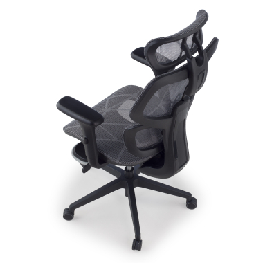 ergonomic chair gray every mesh 3d adjustable armrests headrest extendable footrest 13