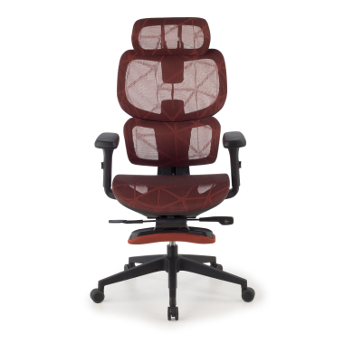 ergonomic chair red every mesh 3d adjustable armrests headrest extendable footrest 3