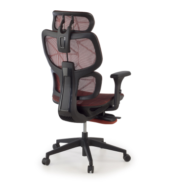 ergonomic chair red every mesh 3d adjustable armrests headrest extendable footrest 12