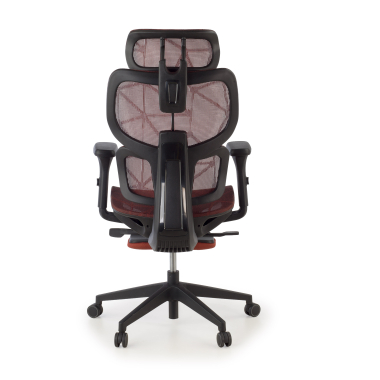 ergonomic chair red every mesh 3d adjustable armrests headrest extendable footrest 8