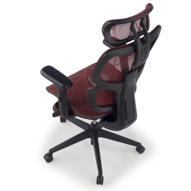 ergonomic chair red every mesh 3d adjustable armrests headrest extendable footrest 13