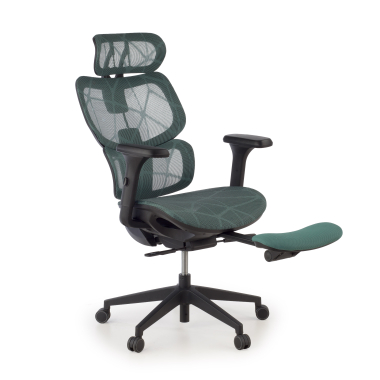 ergonomic chair green every mesh 3d adjustable armrests headrest extendable footrest 5