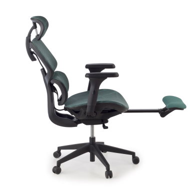 ergonomic chair green every mesh 3d adjustable armrests headrest extendable footrest 10