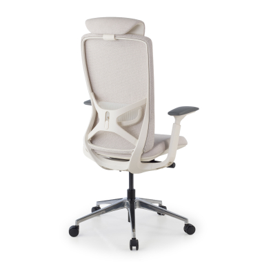 ergonomic chair beige gemini fabric 4d adjustable armrests 9