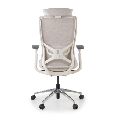 ergonomic chair beige gemini fabric 4d adjustable armrests 8