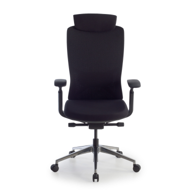 ergonomic chair black gemini fabric 4d adjustable armrests 3
