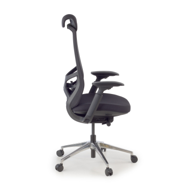 ergonomic chair black gemini fabric 4d adjustable armrests 4