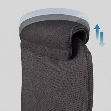 ergonomic chair black gemini fabric 4d adjustable armrests 8