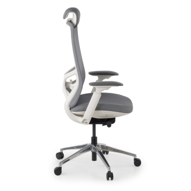 ergonomic chair gray gemini fabric 4d adjustable armrests 4