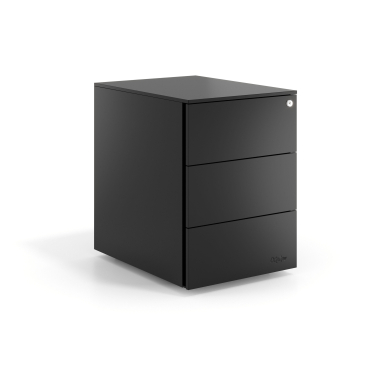 desk drawer unit filing cabinet black 3 drawers metal 1