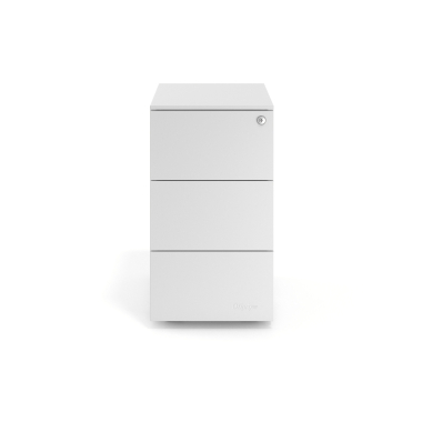 desk drawer unit filing cabinet white 3 drawers narrow design metal 3