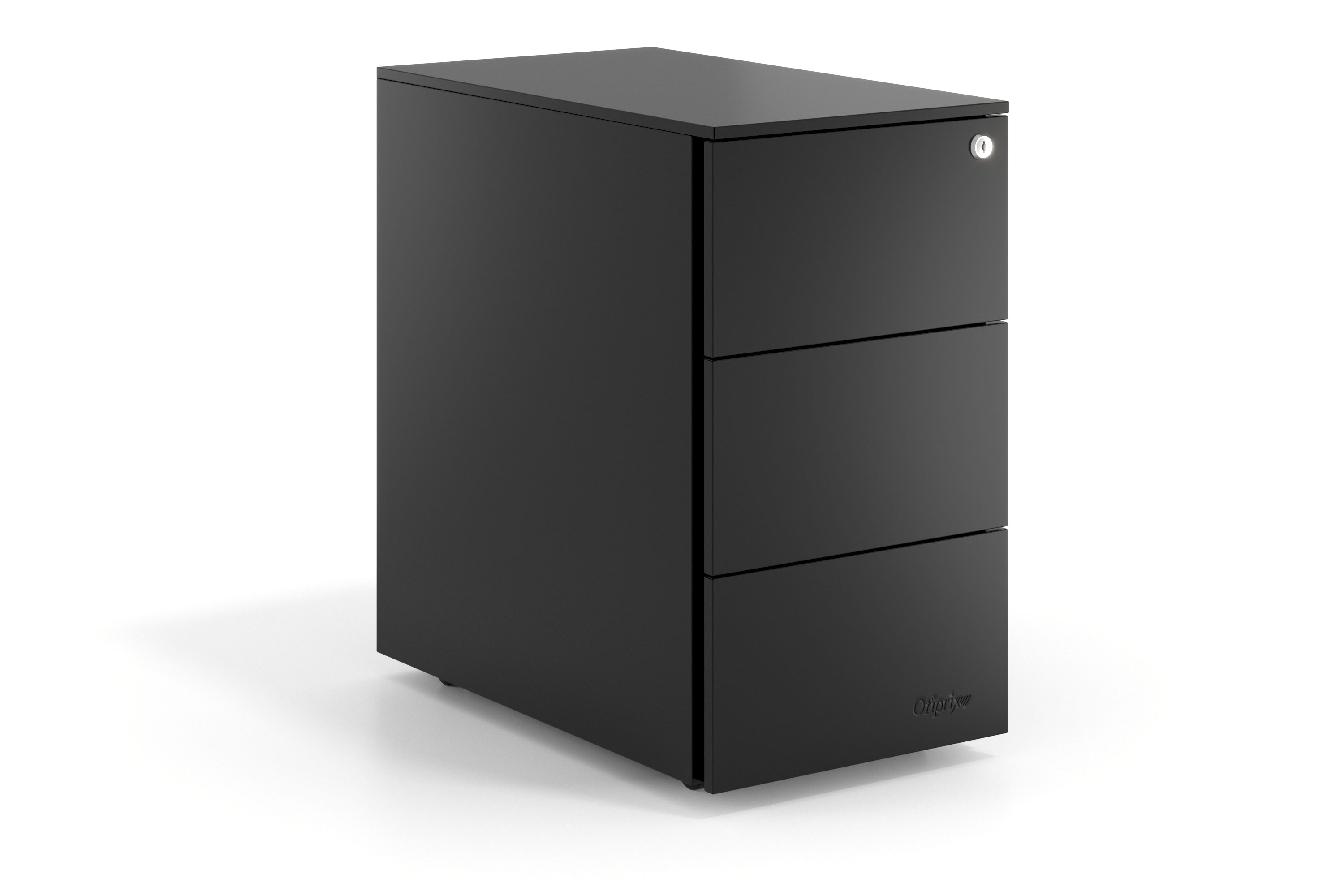 Narrow Desk Drawer Unit Xenon Slim, 3 Drawers