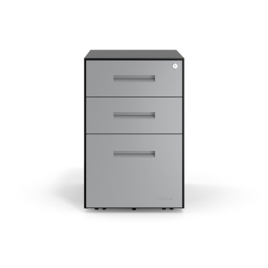 desk drawer unit filing cabinet aluminum black frame metal 3