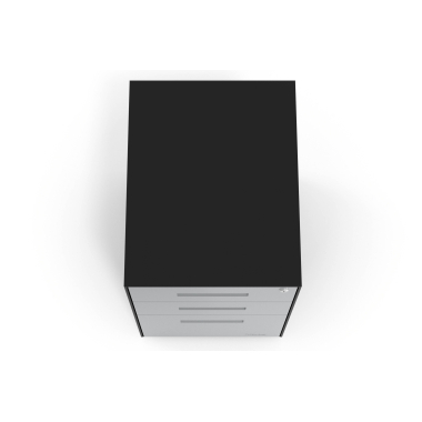 desk drawer unit filing cabinet aluminum black frame metal 7