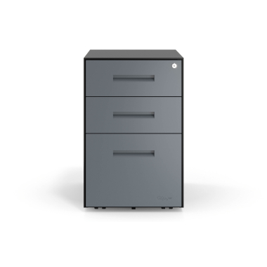 desk drawer unit filing cabinet anthracite black frame metal 3