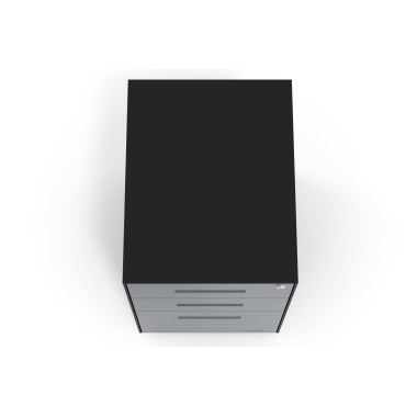desk drawer unit filing cabinet anthracite black frame metal 7