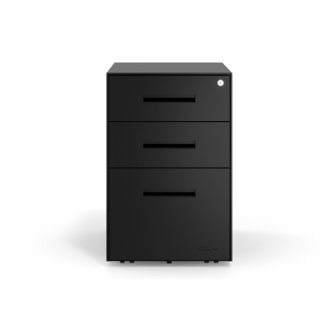 desk drawer unit filing cabinet black black frame metal 3