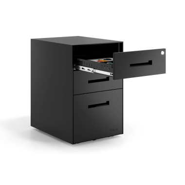 desk drawer unit filing cabinet black black frame metal 4