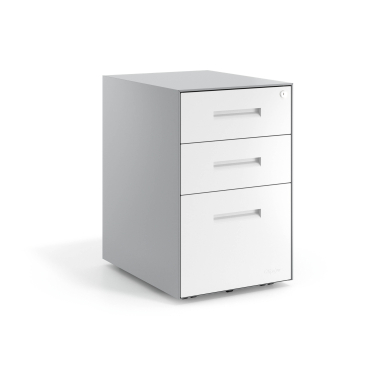 desk drawer unit filing cabinet white aluminium frame metal 1