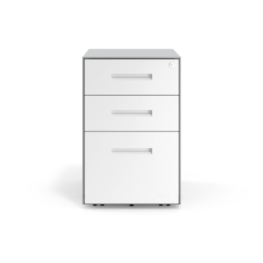 desk drawer unit filing cabinet white aluminium frame metal 3