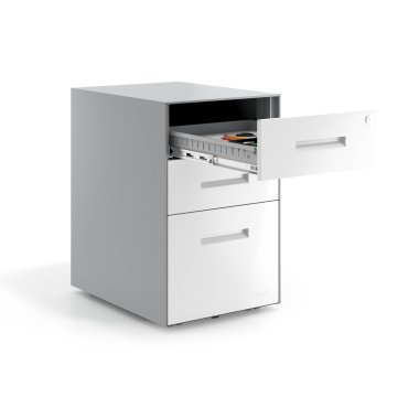 desk drawer unit filing cabinet white aluminium frame metal 4