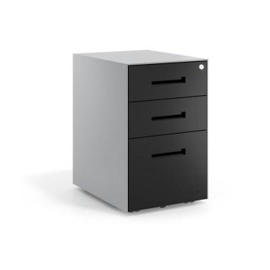 desk drawer unit filing cabinet black aluminium frame metal 1