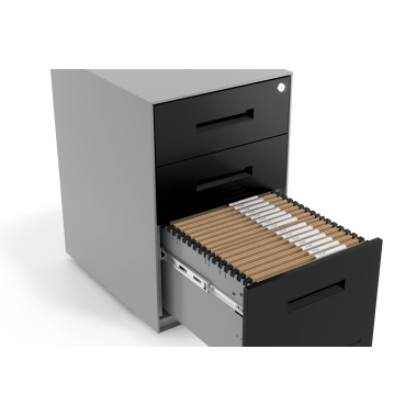 desk drawer unit filing cabinet black aluminium frame metal 5