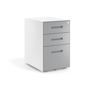 desk drawer unit filing cabinet aluminum white frame metal 1