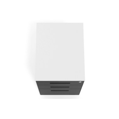 desk drawer unit filing cabinet black white frame metal 7