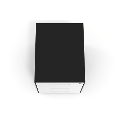 desk drawer unit filing cabinet white black frame metal 7