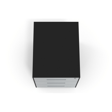 desk drawer unit filing cabinet aluminum black frame metal 7