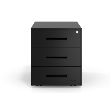 desk drawer unit filing cabinet black black frame metal 3