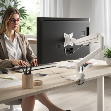 monitor stand white 1 screen 2