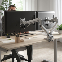 Ergonomic double monitor...