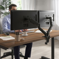 Dual Monitor Arm with Gas...
